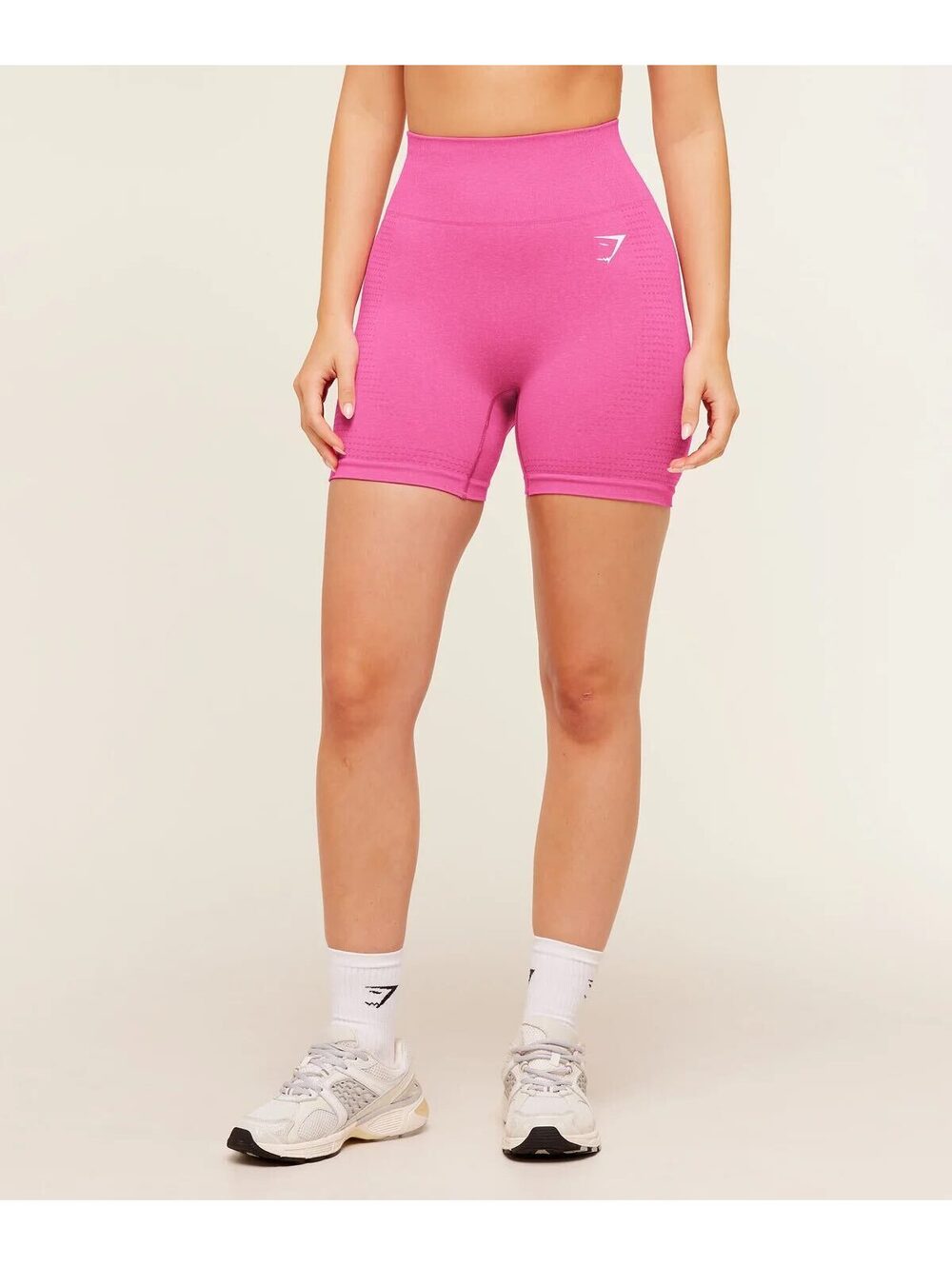 Gymshark Vital Seamless 2.0 Shorts Pink Marl High Waisted Workout Gym Size M